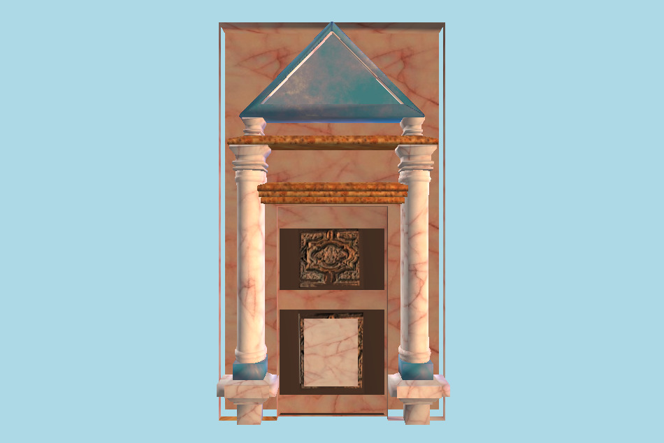 Antique Door 3d model